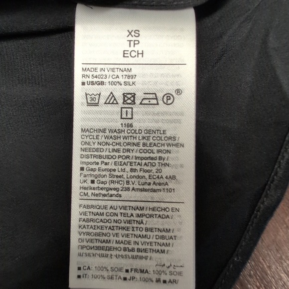 NWT Banana Republic Sz XS Emie Signature Silk Sleeveless Blouse Tank Top - Picture 7 of 9